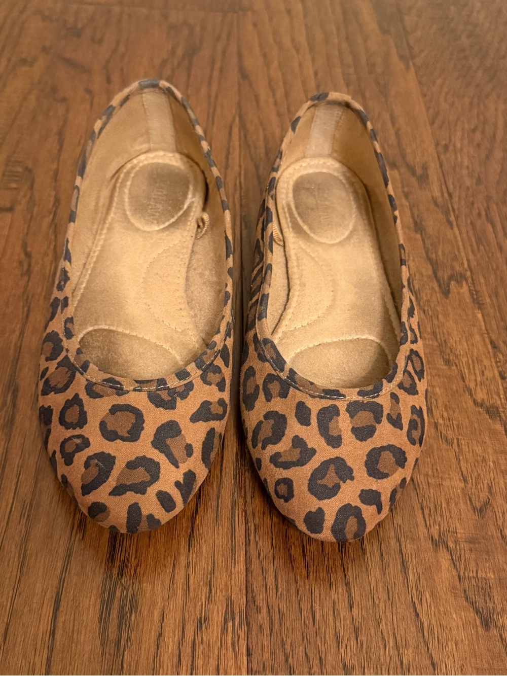 Old Navy Leopard Print Brown Black Ballet Slip On Flats Women's Size 6
